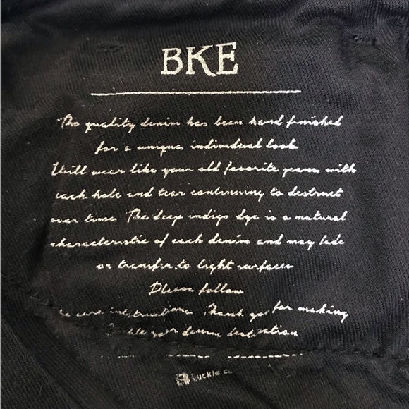 🏷️SOLD🏷️BKE Stella Black Slim Fit Low Rise Skinny Jeans Denim 5 Pockets 26x311/2 - Picture 12 of 12